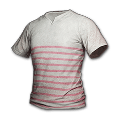 ストライプ柄Tシャツ (ピンク)