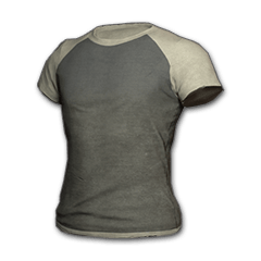 T-shirt raglan (blanc/noir)