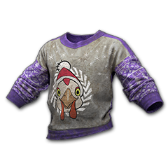 Suéter de frango festivo (roxo)