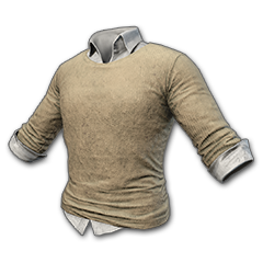 Suéter y camisa de vestir (Beige)
