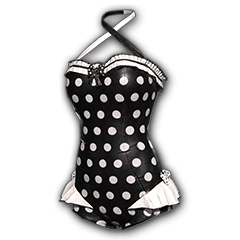 Polka Dot Swimsuit (Black)