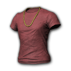 T-shirt avec chaîne (rouge)