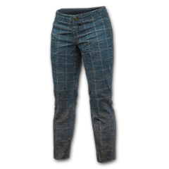 格紋工作褲 (藍色)