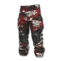 Pantalon camouflage neige (rouge)