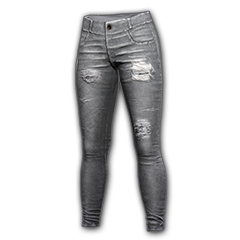 Abgetragene Jeans (Grau)