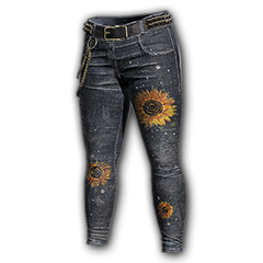 Jeans con fiori del deserto