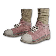 Zapatillas altas de lona (rosas)