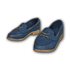 String Tie Loafers (Blue)