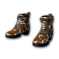 Cow Print Boots (Brown)