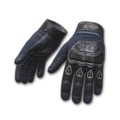 Blue Biker Gloves
