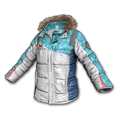 Триколірна зимова куртка