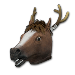 Máscara de caballo con cuernos
