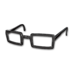 角质架眼镜 (黑色)