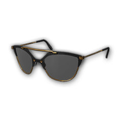 Сонцезахисні окуляри із золотою облямівкою «Котячі очі»
