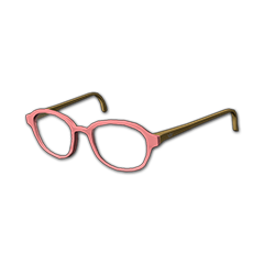 Lunettes chics (roses)