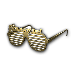 Óculos Shutter (dourado)