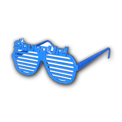 Óculos com Grade (Azul)