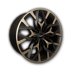 DBX707 22" Ribbon Wheels (Satin Black and Bronze DT)