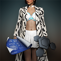 WHITE TIGER OUTFIT SET