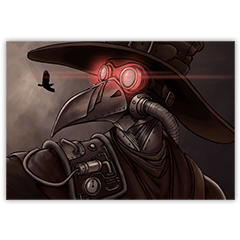Steampunk : Corbeau de la peste