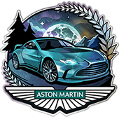 Emblema Aston Martin Turquesa Tayos