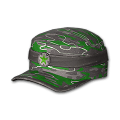 Gorra con patrón verde