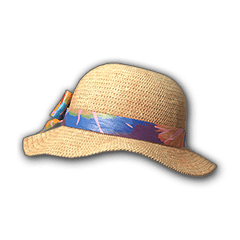Цветочная соломенная шляпа