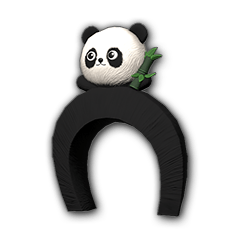 Opaska na włosy z pandą
