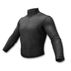 Jersey de cuello alto con mangas (negro)