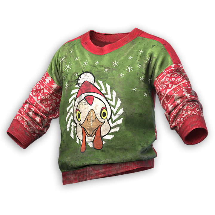 Świąteczny sweter kurczaka