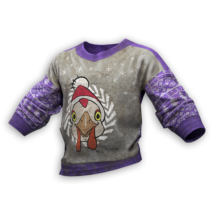 Festive Chicken Sweater (Purple)