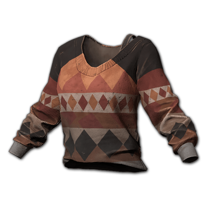 Удобный калейдоскопичный свитер