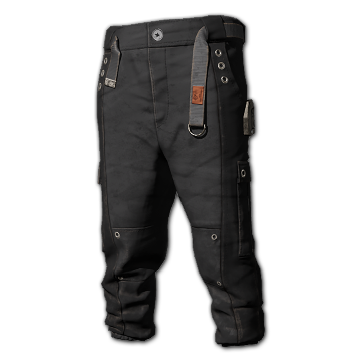 Pantalones de Operador con Agujeros (Negro)