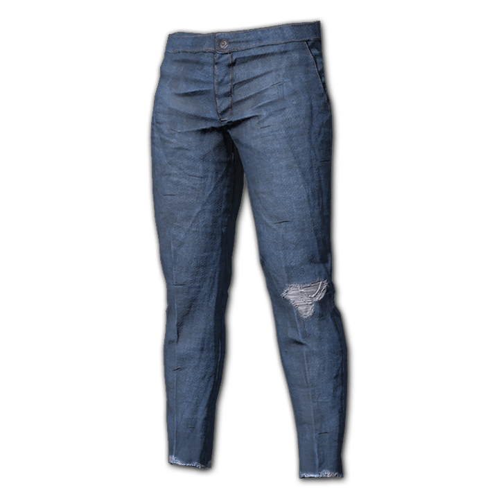 Abgetragene Jeans (Blau)