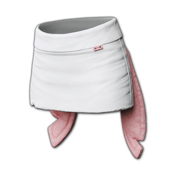 W.I.A Bunny Bite Plush Mini Skirt
