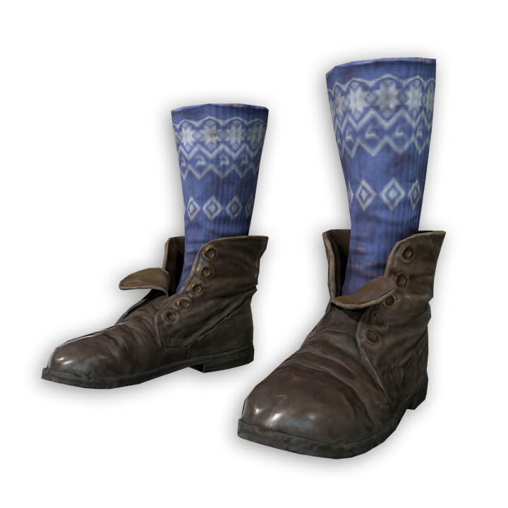 Boots with Snowflake Socks