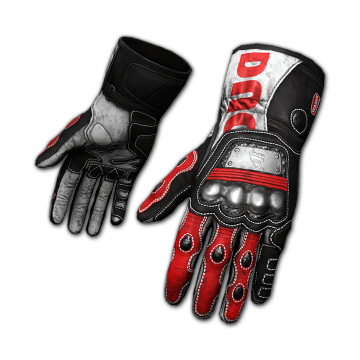 Rękawiczki ekipy Ducati - dzień wyścigu