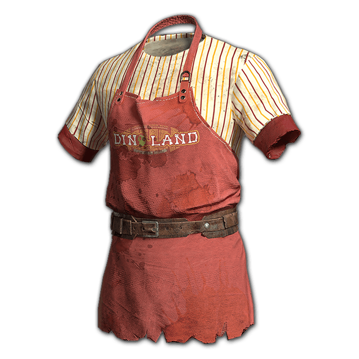 Dinoland 圍裙 (紅色)