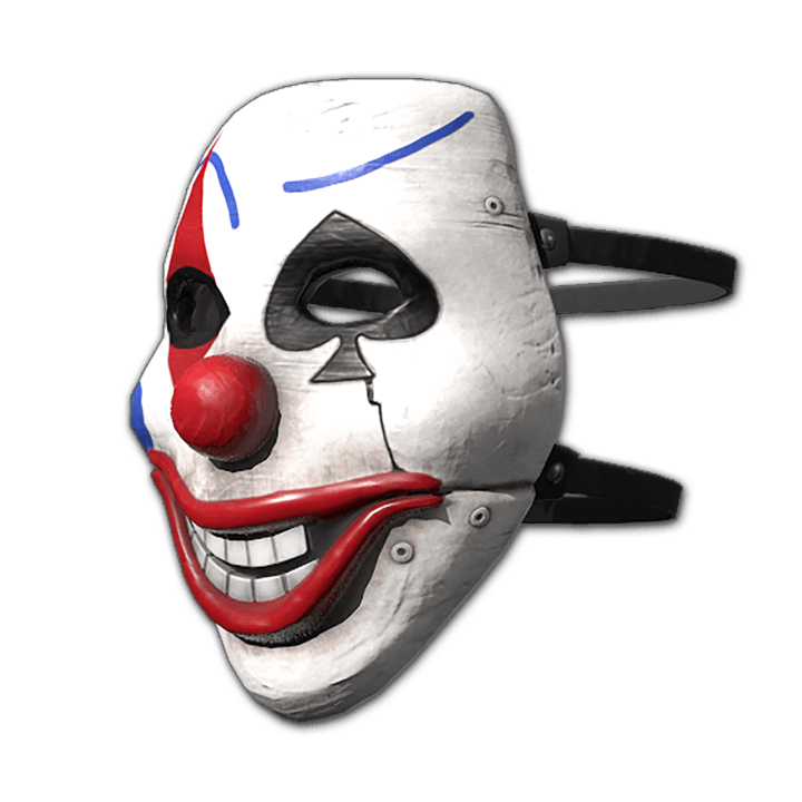 Maska szczęśliwego bandyty