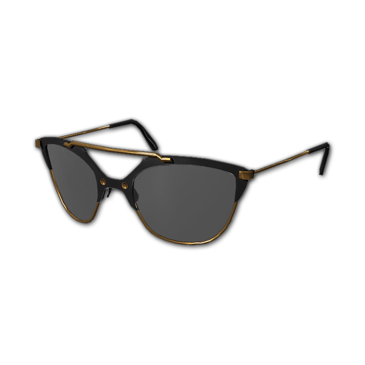 Gold Trim Cat Eye Sunglasses
