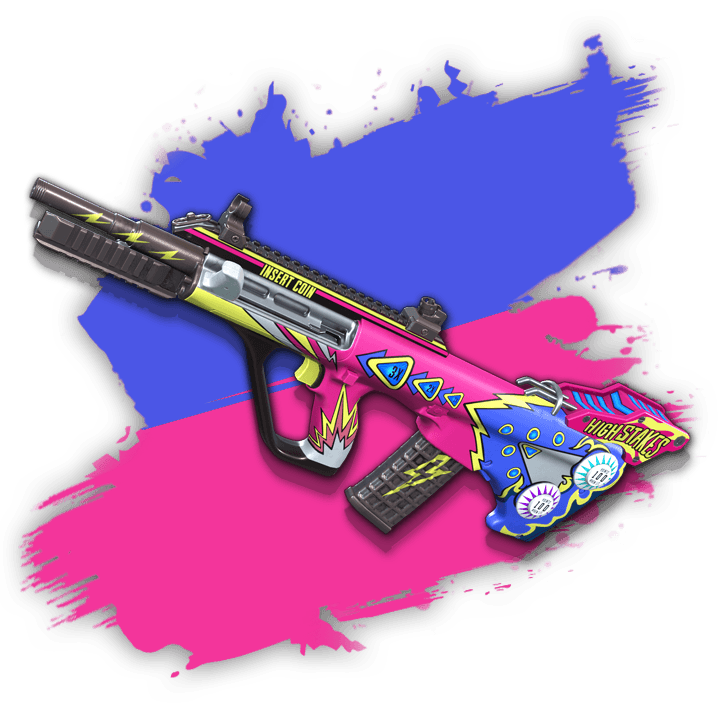 [СХЕМА] AUG: «Рисованная пушка» (розовый)