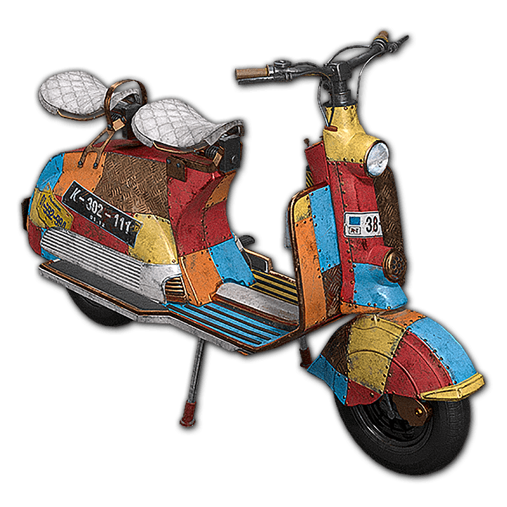 "Riveted Patchwork" Scooter